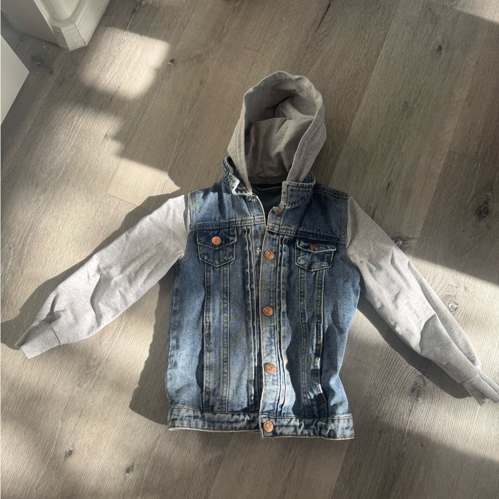 Little Bipsy Hooded Denim Jacket